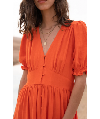 Robe orange Garance