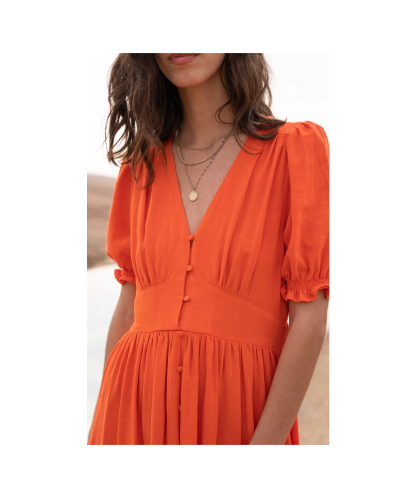 Robe orange Garance