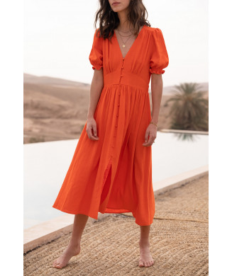 Robe orange Garance