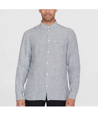 Chemise en lin à rayures