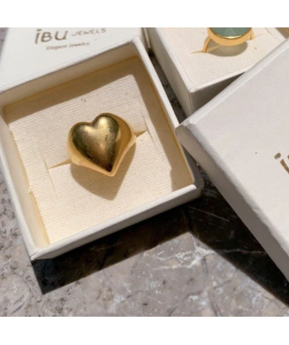 Bague coeur esprit chevalière