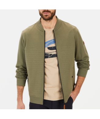 Veste sweat à col montant