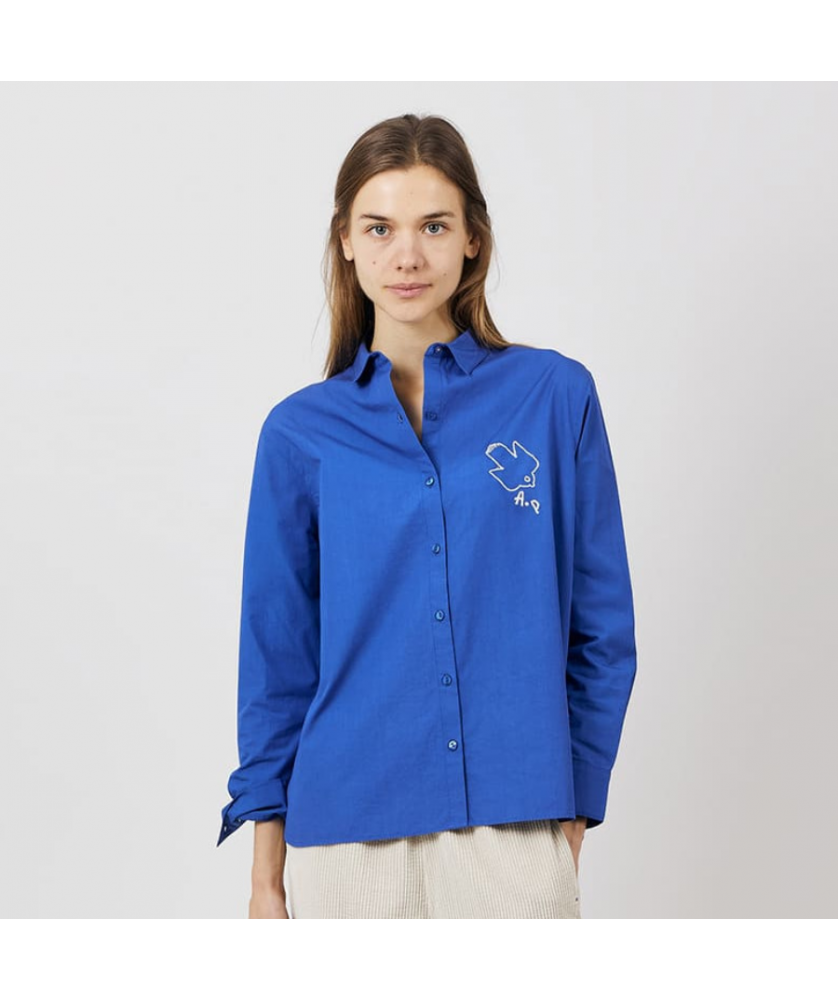 Chemise Broderie Oiseaux
