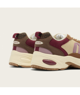 Baskets basses Maé - Bordeaux beige rose