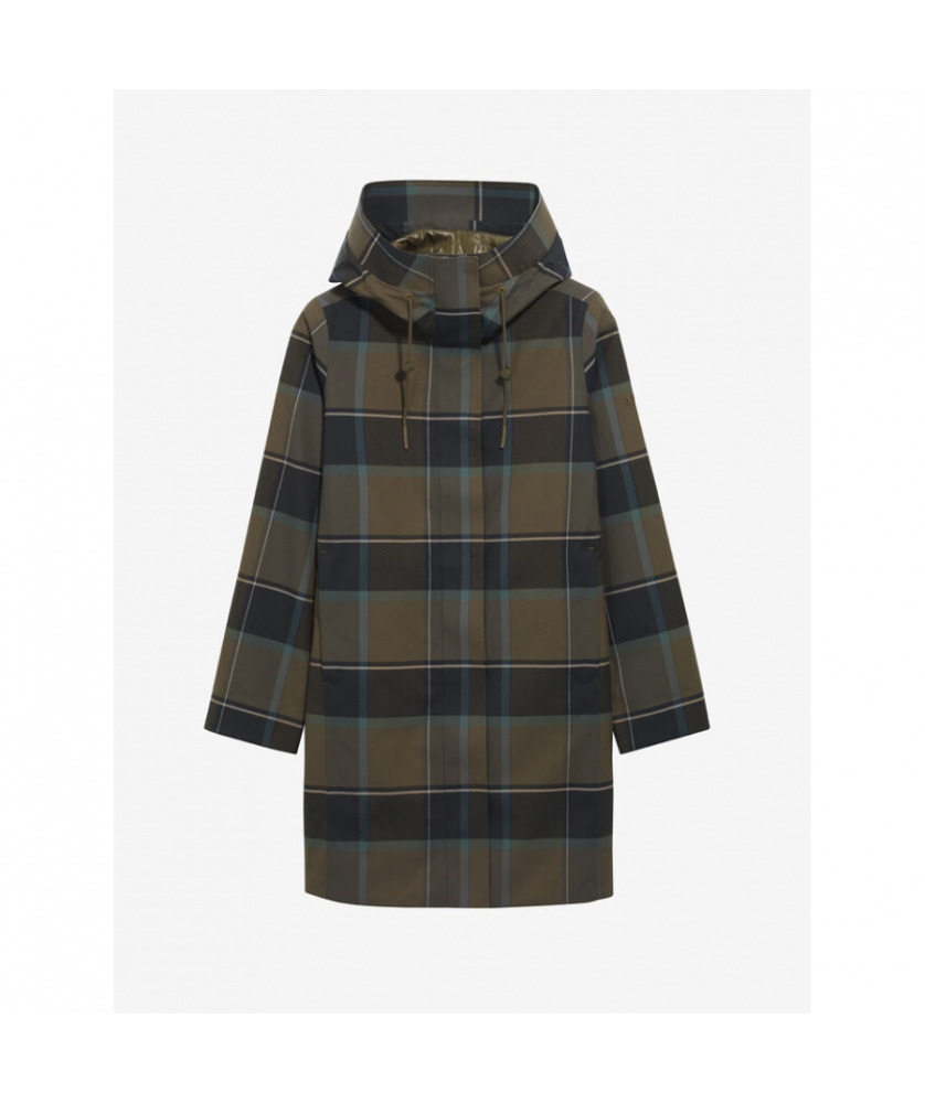 Parka longue à carreaux MTD