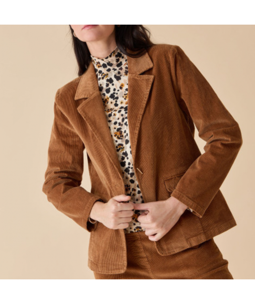 Blazer velours côtelé
