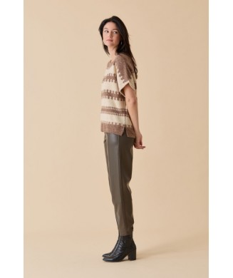 Pull poncho Jacquard