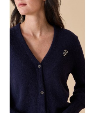 Cardigan maille doudou