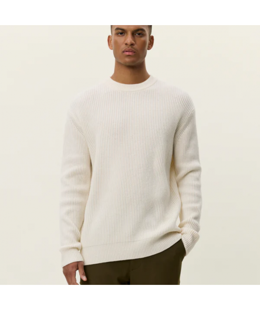 Pull Eddie Wool Rib Crewneck Knit