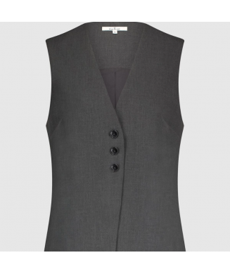 Gilet Izzy gris foncé mélangé