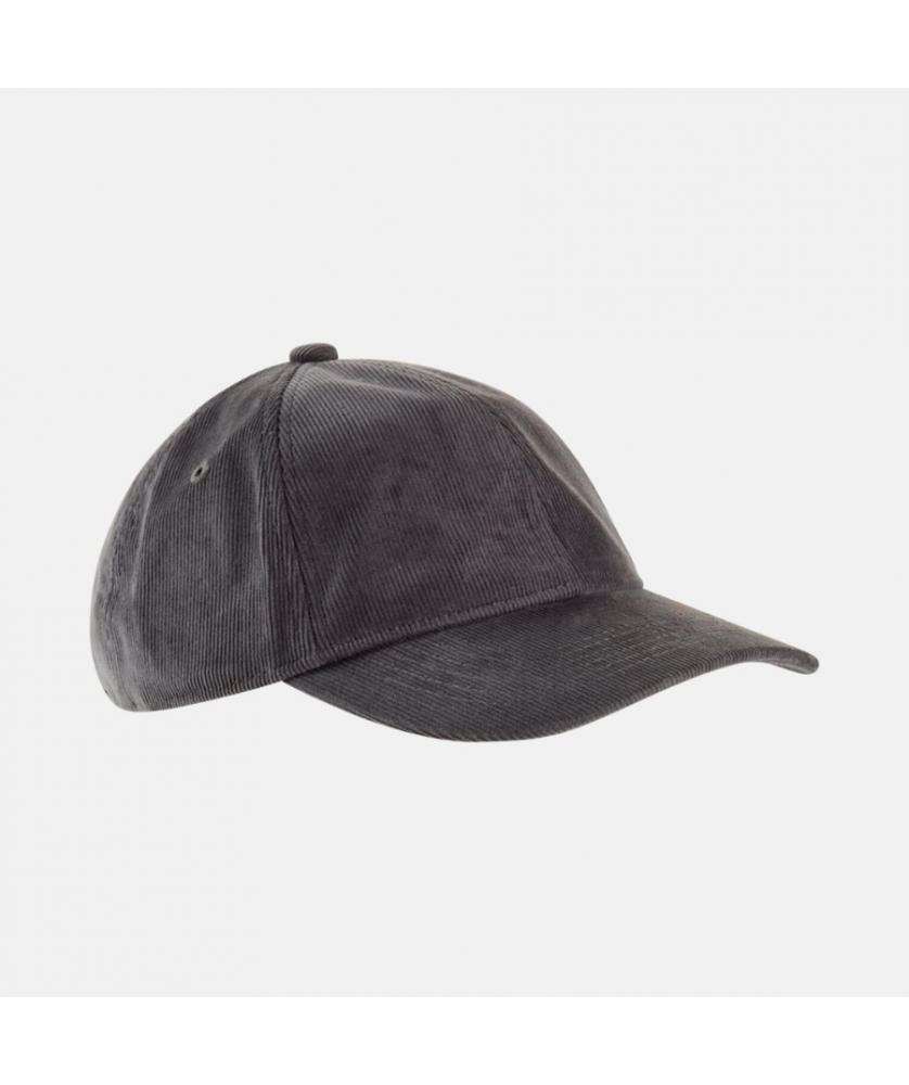 Casquette à 6 panneaux en velours côtelé