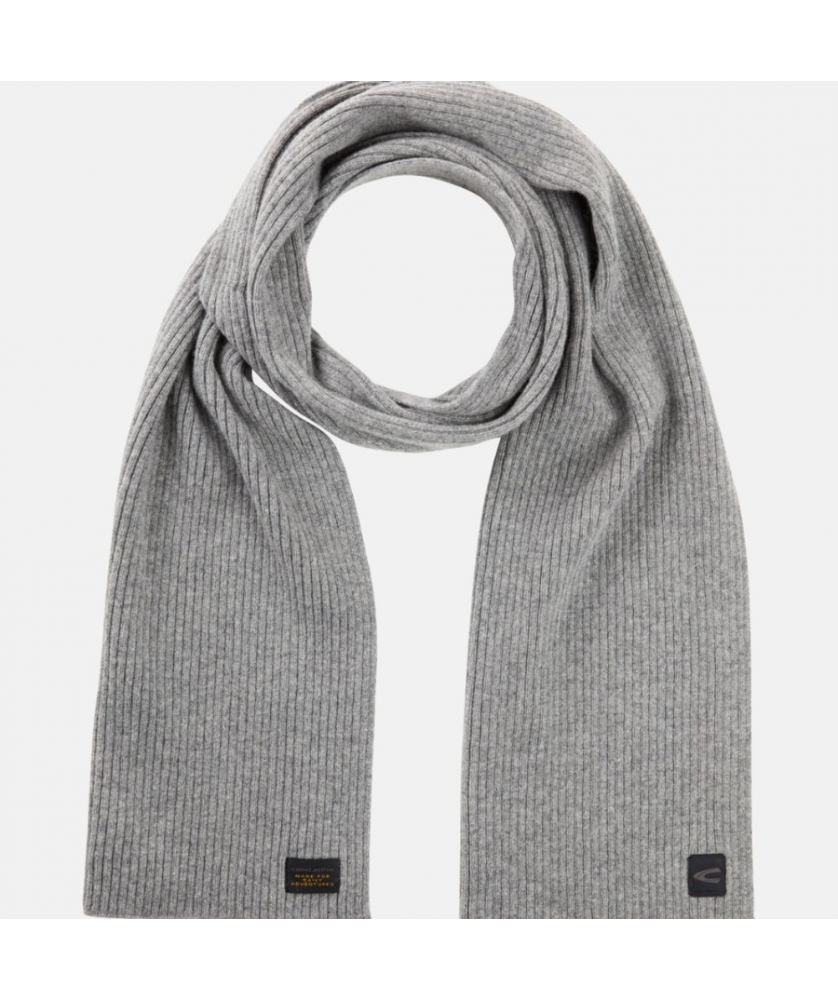 Écharpe tricotée en pure laine