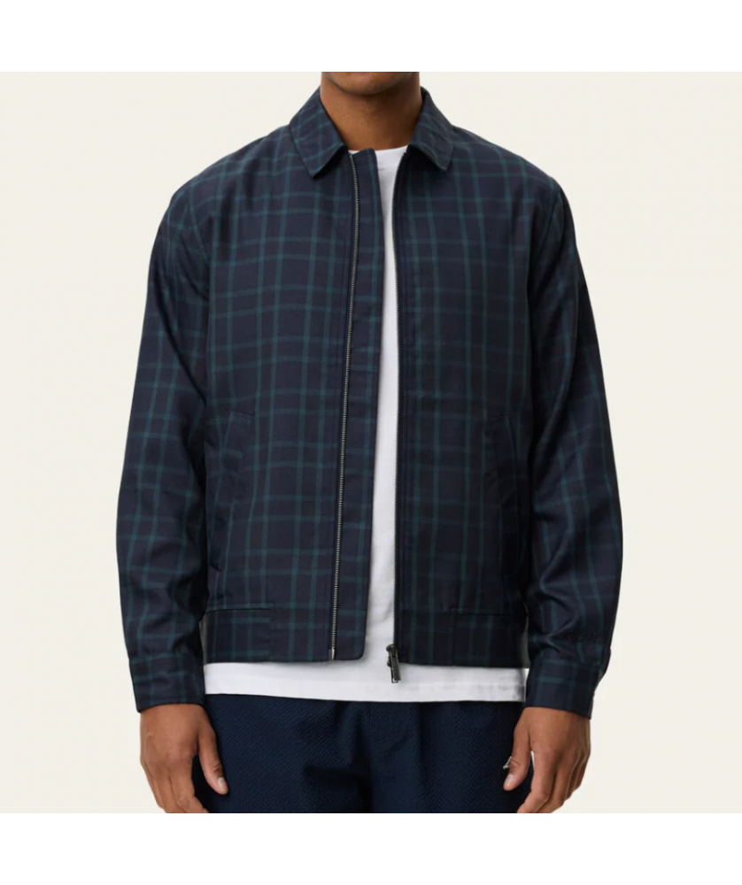 Veste coach à carreaux