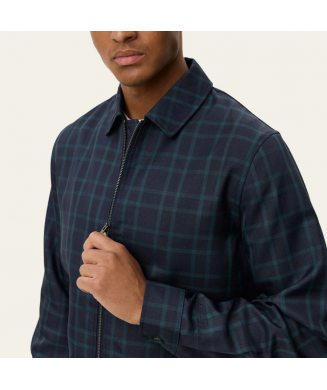 Veste coach à carreaux