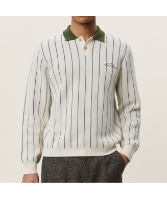 POLO EN MAILLE À MANCHES...