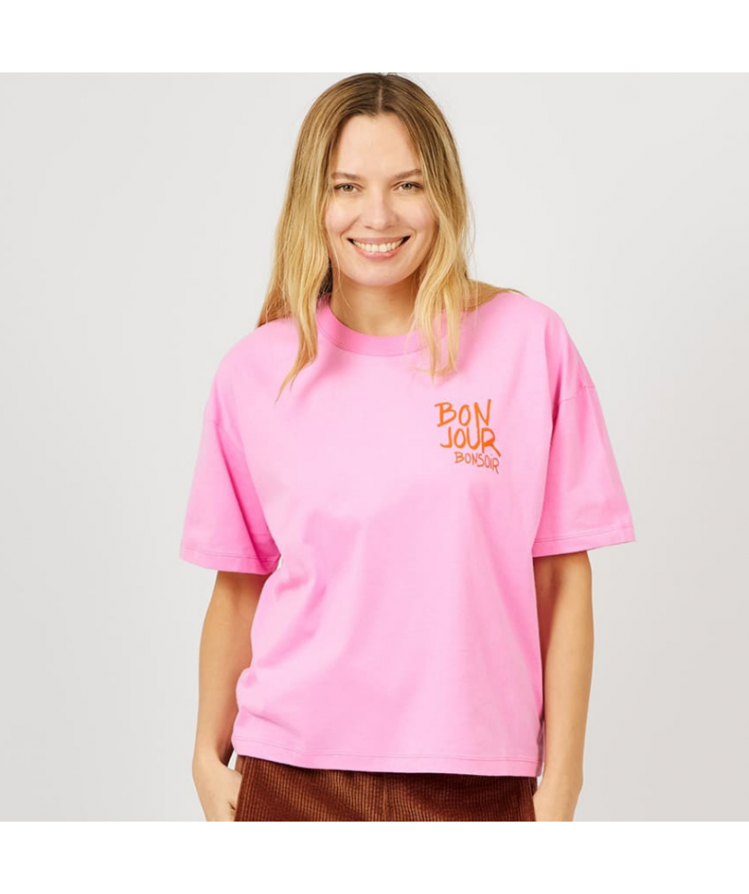 T-shirt Femme Bonjour Bonsoir