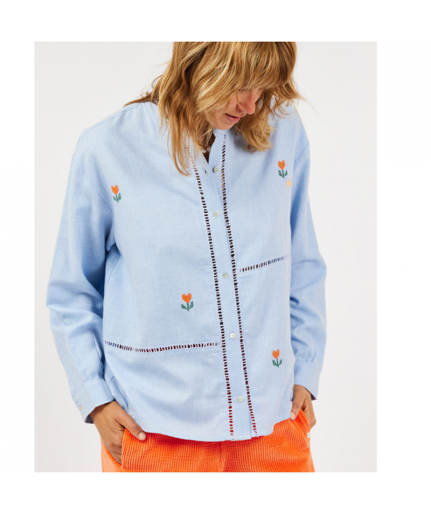 Blouse Femme Broderie Fleurs
