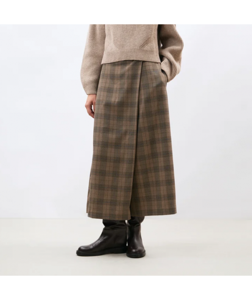 Pantalon 7/8ème croisé à motif prince de Galles BANGKOK W
