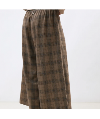 Pantalon 7/8ème croisé à motif prince de Galles BANGKOK W