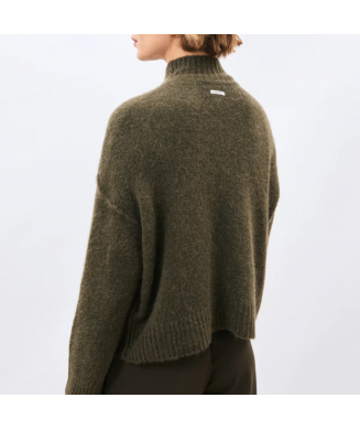 Pull bleu col montant CIELOM