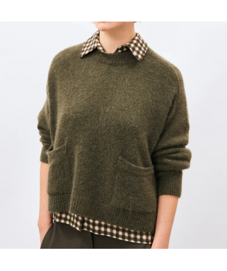Pull bleu manches longues...